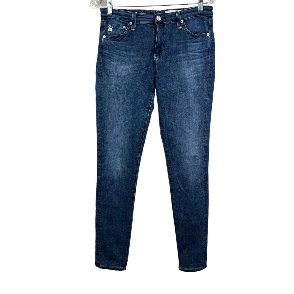 AG Adriano Goldschmied Women Jeans Super Skinny Legging Ankle Mid Rise Blue 28R*